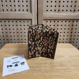 PENGLONG Tissue Box Cover 5X5X5'' PU Leather Tissue Holder Square Tissue Cube